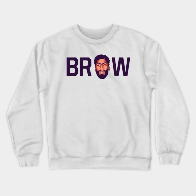 Anthony Davis Brow Crewneck Sweatshirt by origin illustrations